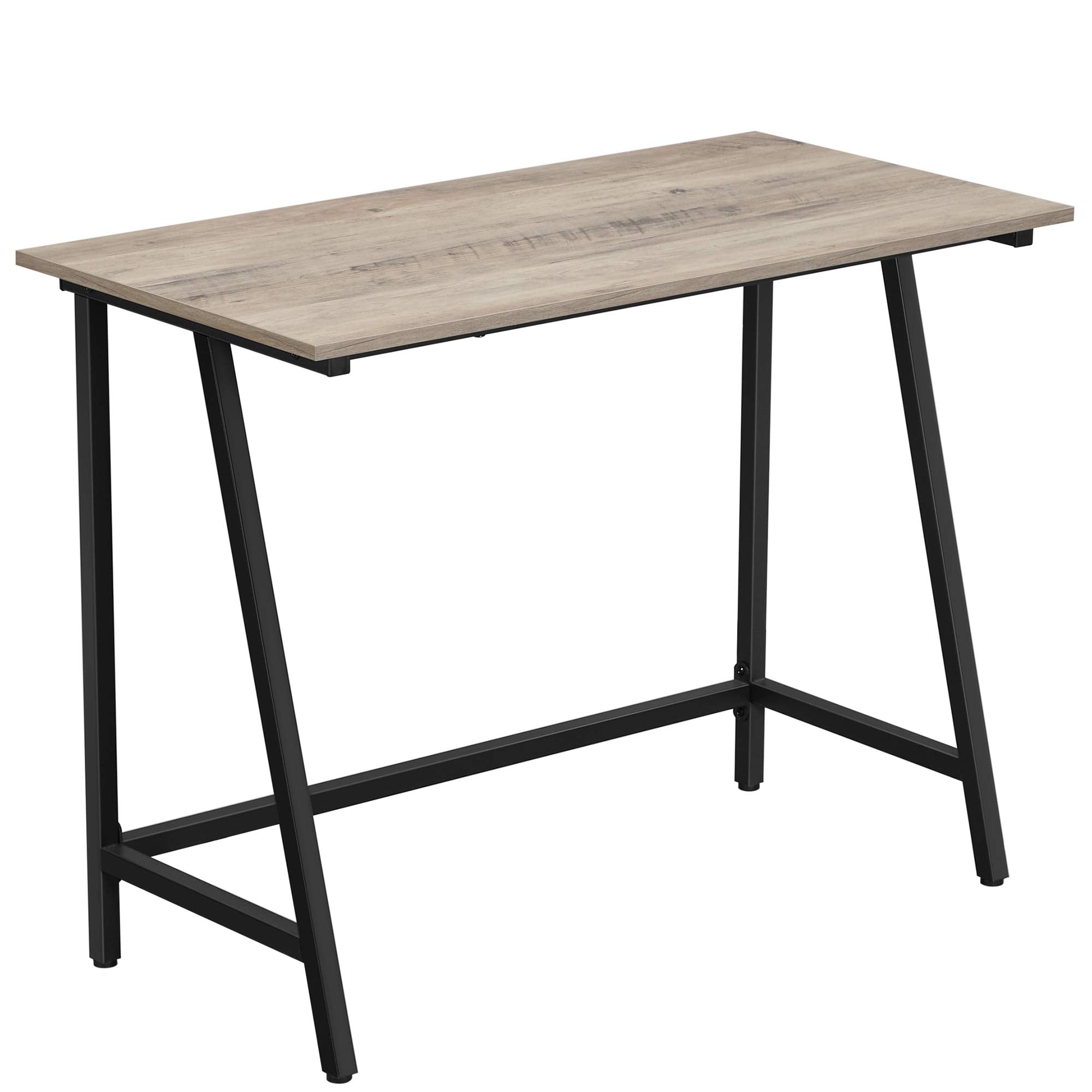 VASAGLE Secretária elétrica de altura regulável, 70 x 160 x (72-120), ajuste contínuo, função de memória com 4 alturas, castanho rústico LSD176X01