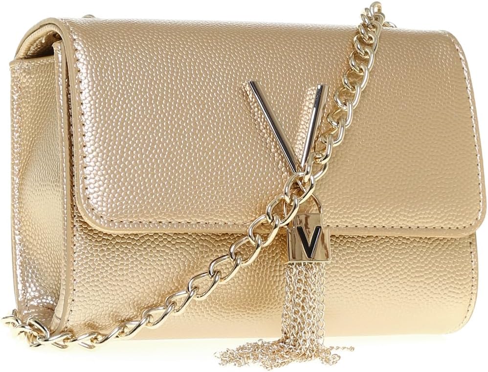 Valentino by Mario Valentino Divina, Mala para mulher, prata, 5 x 11,5 x 17 cm (B x H x T)