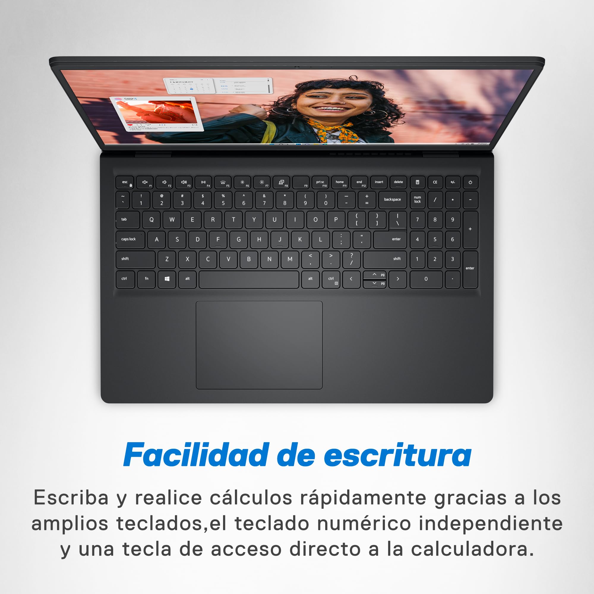 Portátil Dell Inspiron 15 3530 15,6" FHD 120 Hz, Intel Core i3-1305U, 8 GB de RAM DDR4, SSD de 256 GB, placa gráfica Intel UHD, Windows 11 Home, teclado QWERTY espanhol preto