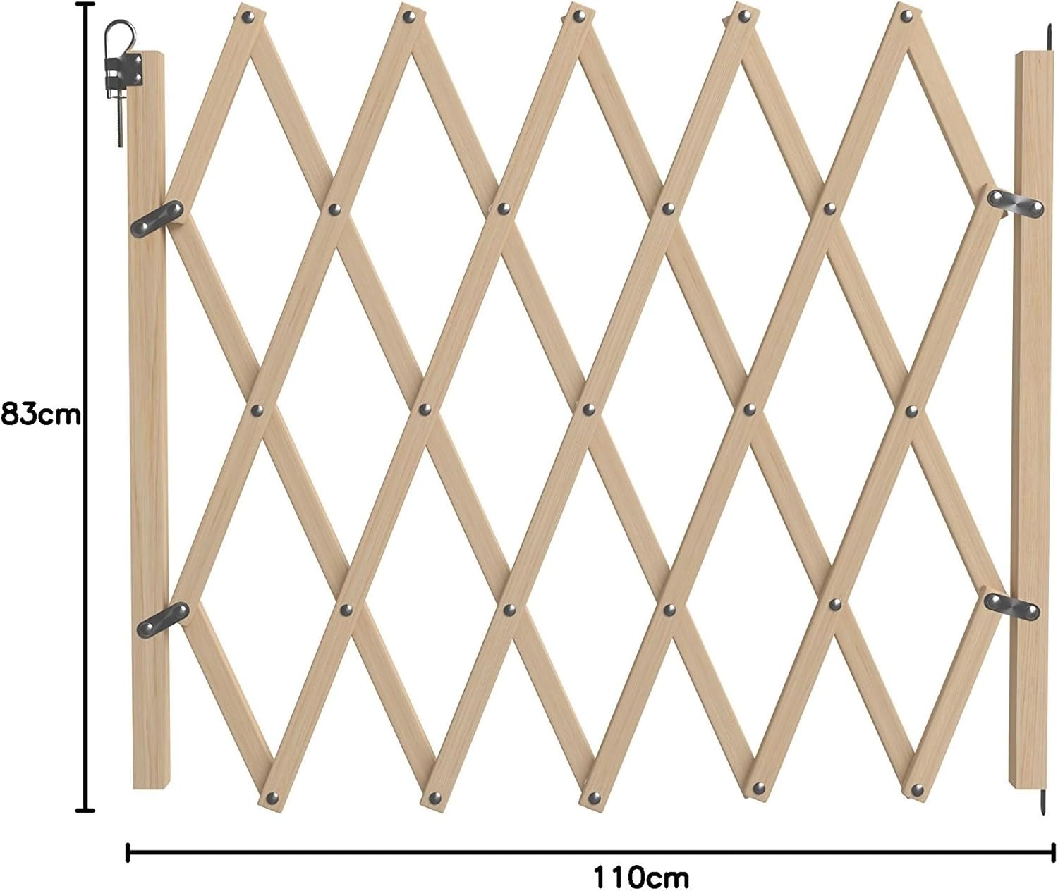 Nordlinger Pro 742000 Stop'Fix – Barreira para animais de madeira extensível