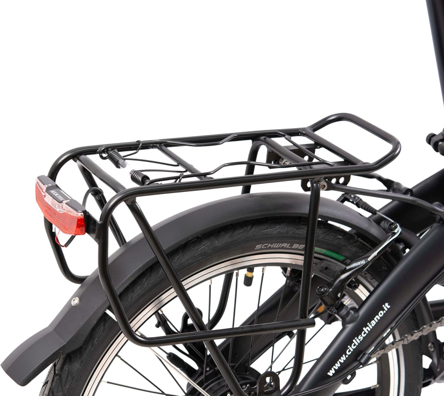 F.lli Schiano Galaxy, bicicleta elétrica dobrável, 20", bateria de 36 V de 10,4 Ah removível, motor 250 W de 40 mm, bicicleta elétrica urbana, unissexo para adulto, preta