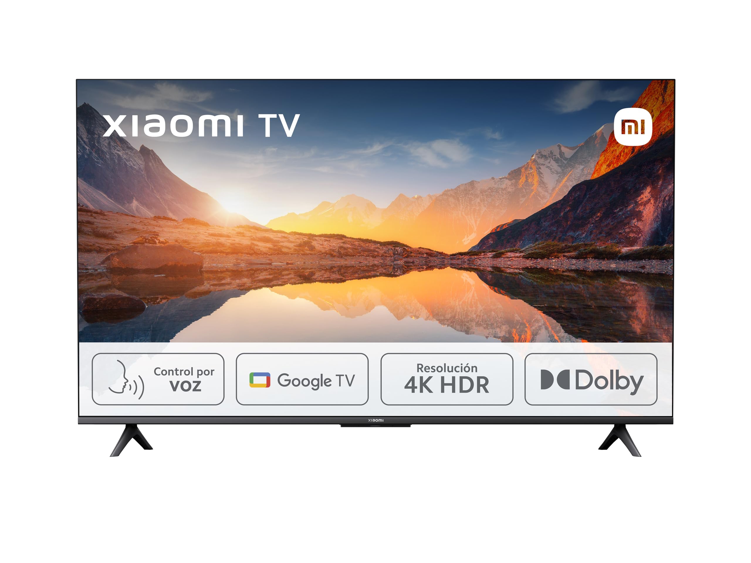 Xiaomi TV A 2025 32" Smart TV HD HDR, Google TV, controlo de voz, Dolby, preto