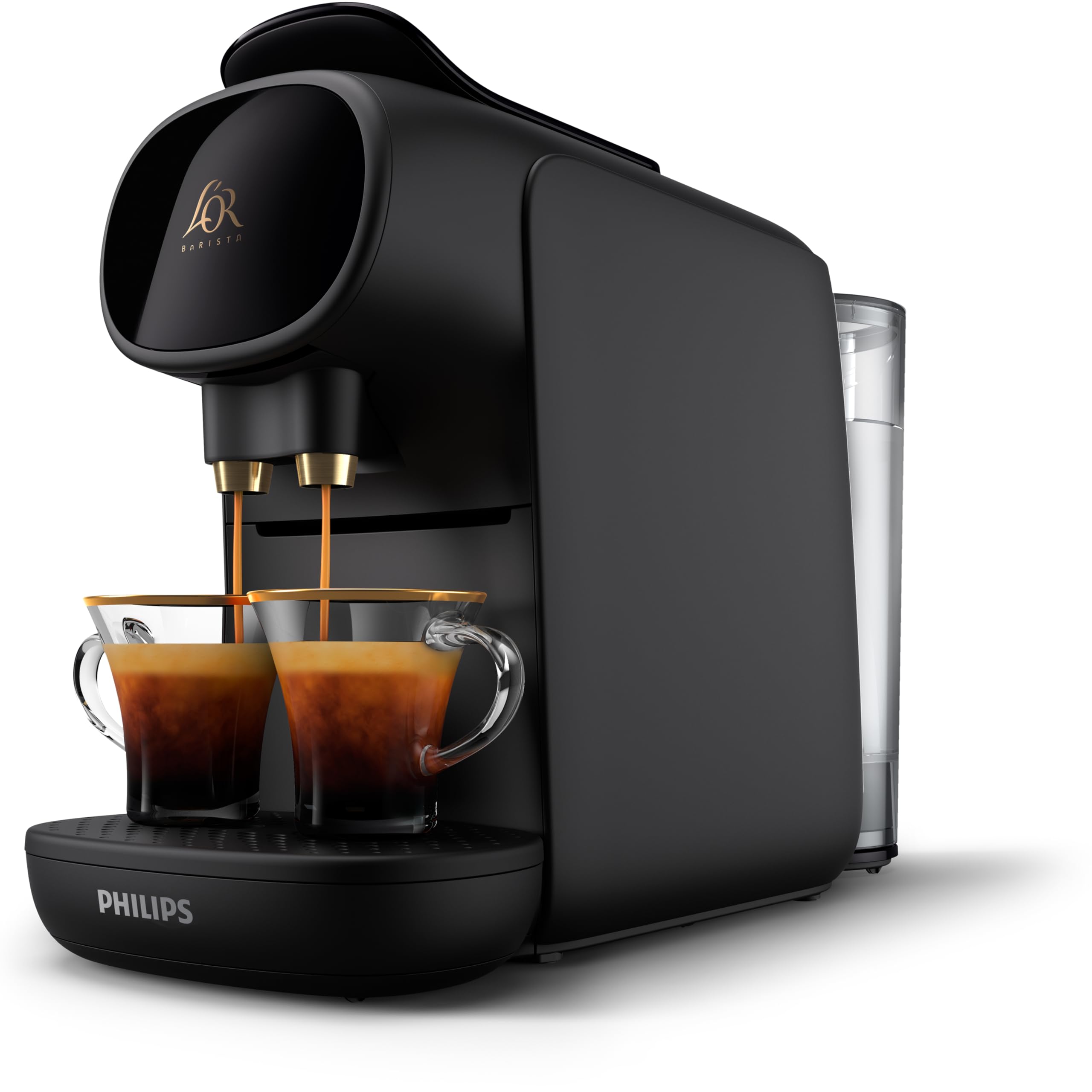 Philips L'OR LM8012/60 Barista Máquina de café com 19 bar de pressão, compatibilidade para cápsulas simples e duplas e tanque de 1l, em preto