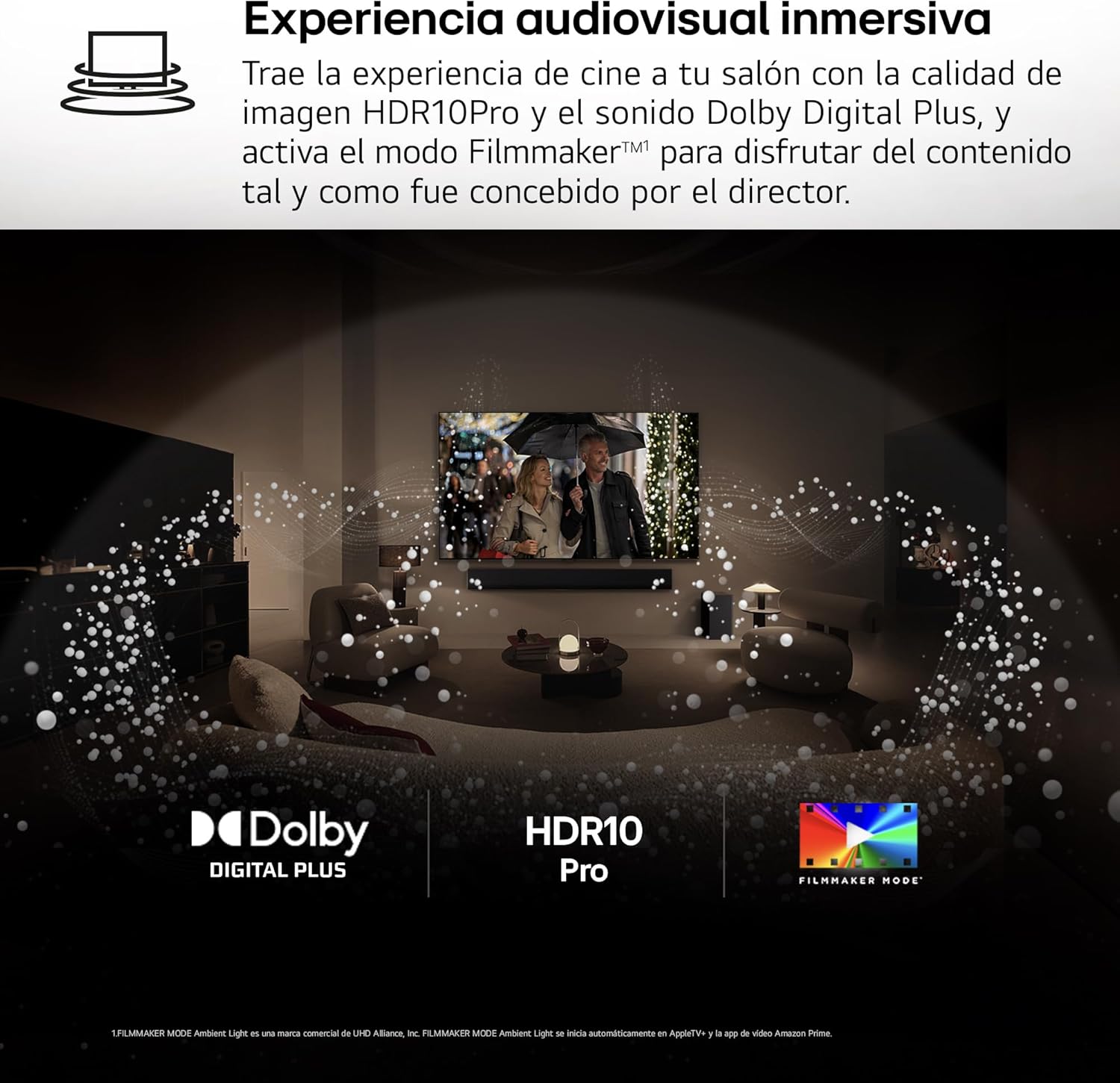 LG 43UA73006LA Televisão 43", UHD 4K, WebOS 25, Ultimate IA, HDR10 Pro, Super Upscaling, Dolby Digital Plus, Google Assistant, preto