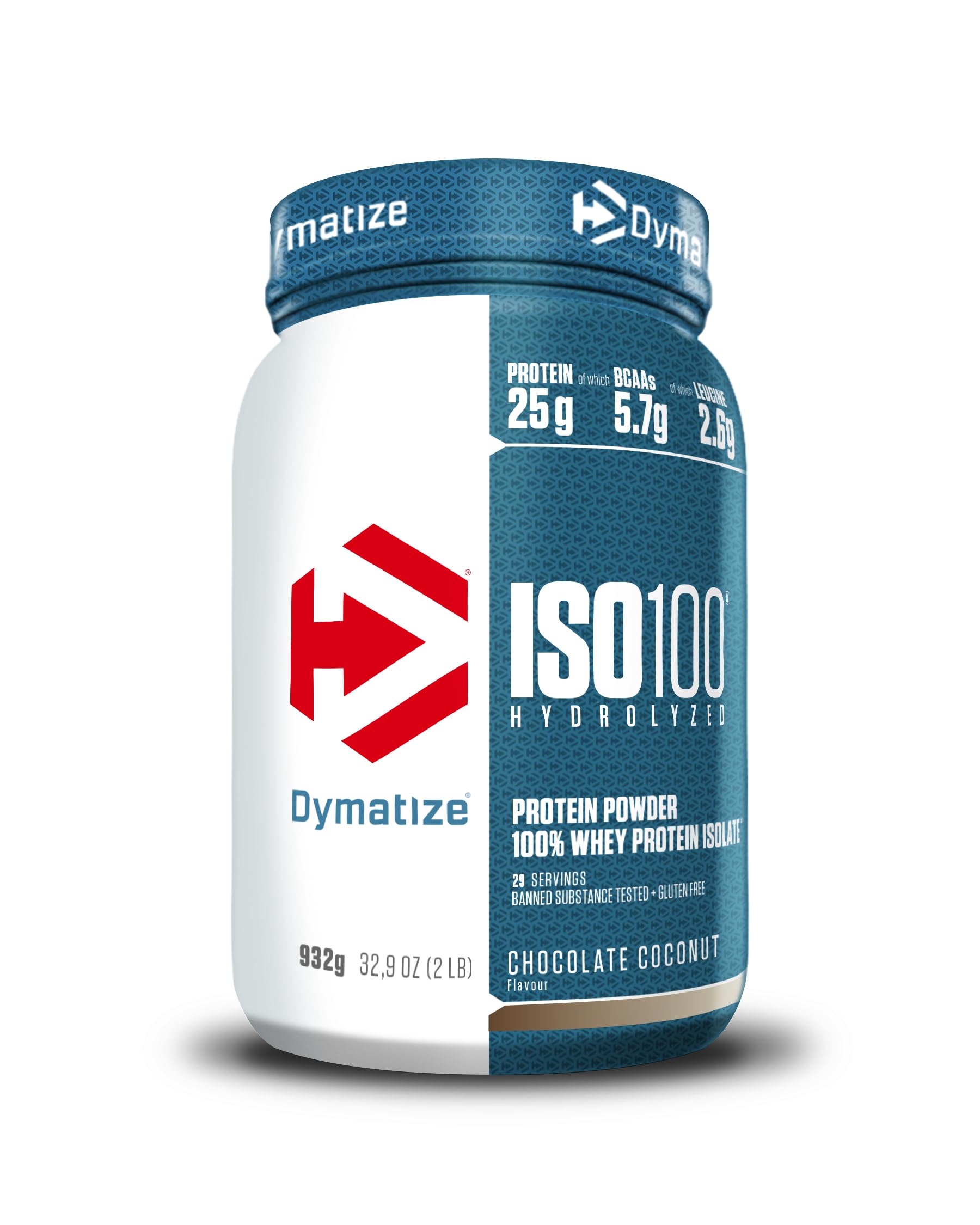 Dymatize ISO 100 Hydrolyzed Gourmet Vanilla 2264 g - Hidrolizado de proteção de soro Whey isolado em pó