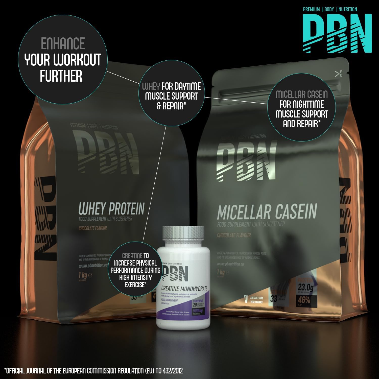 Premium Body Nutrition - Caseína micelar 1 kg (embalagem de 1), sabor chocolate