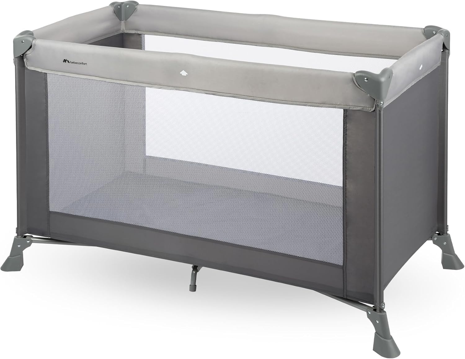 Bebeconfort Soft Dreams, berço de viagem, 0-3 anos (0-15 kg), berço de viagem leve, colchão espuma e fibra de madeira (60 x 120 cm), saco de transporte, dobrável compacto tipo guarda-chuva, marinha