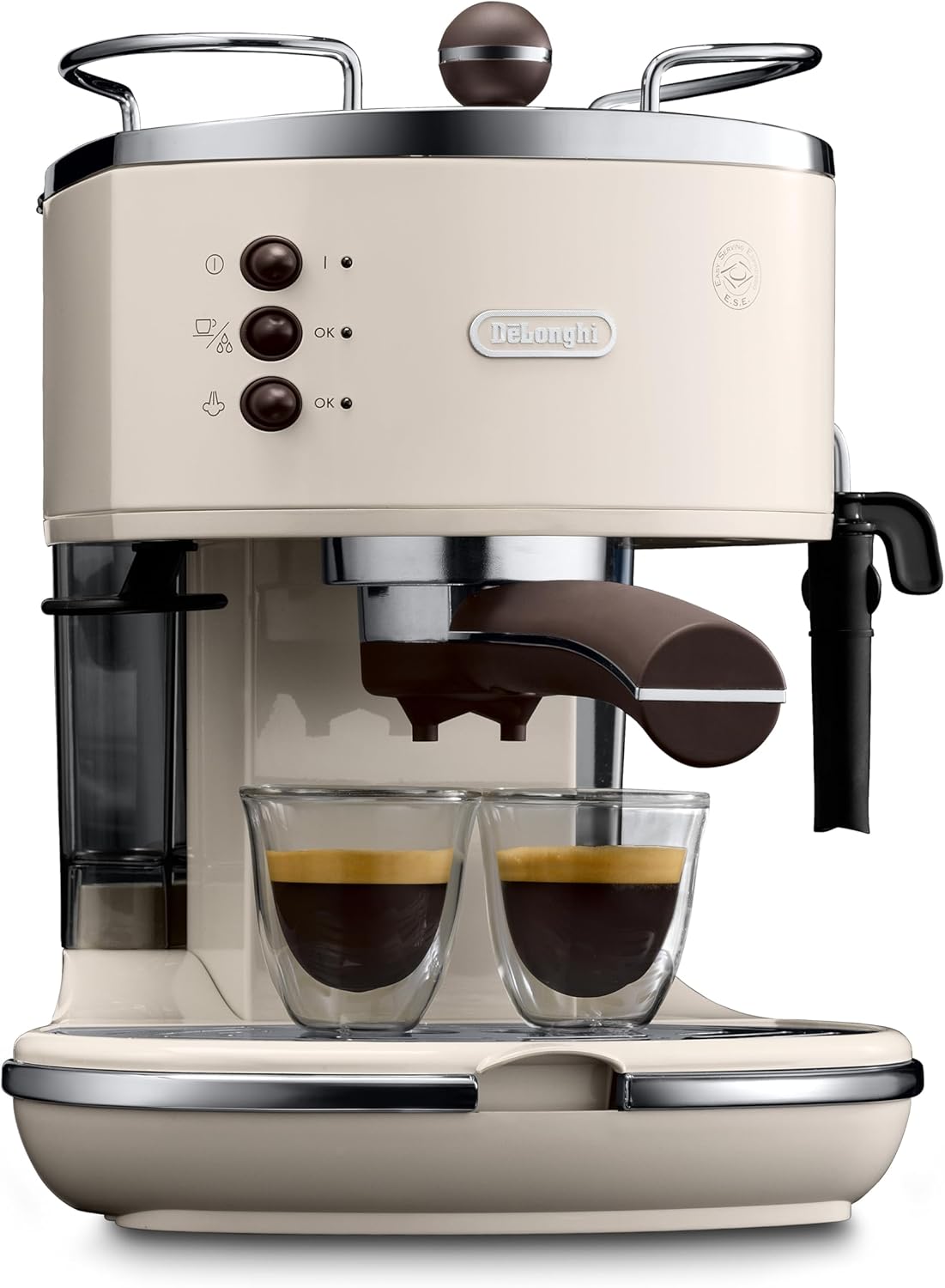 De'Longhi DELONGHI Icona Vintage ECOV 311.BG Mã Quina expresso 1,4 L semi-automática tica, 1100 W, 2 taças, 0 decibéis, aço inoxidável, bege