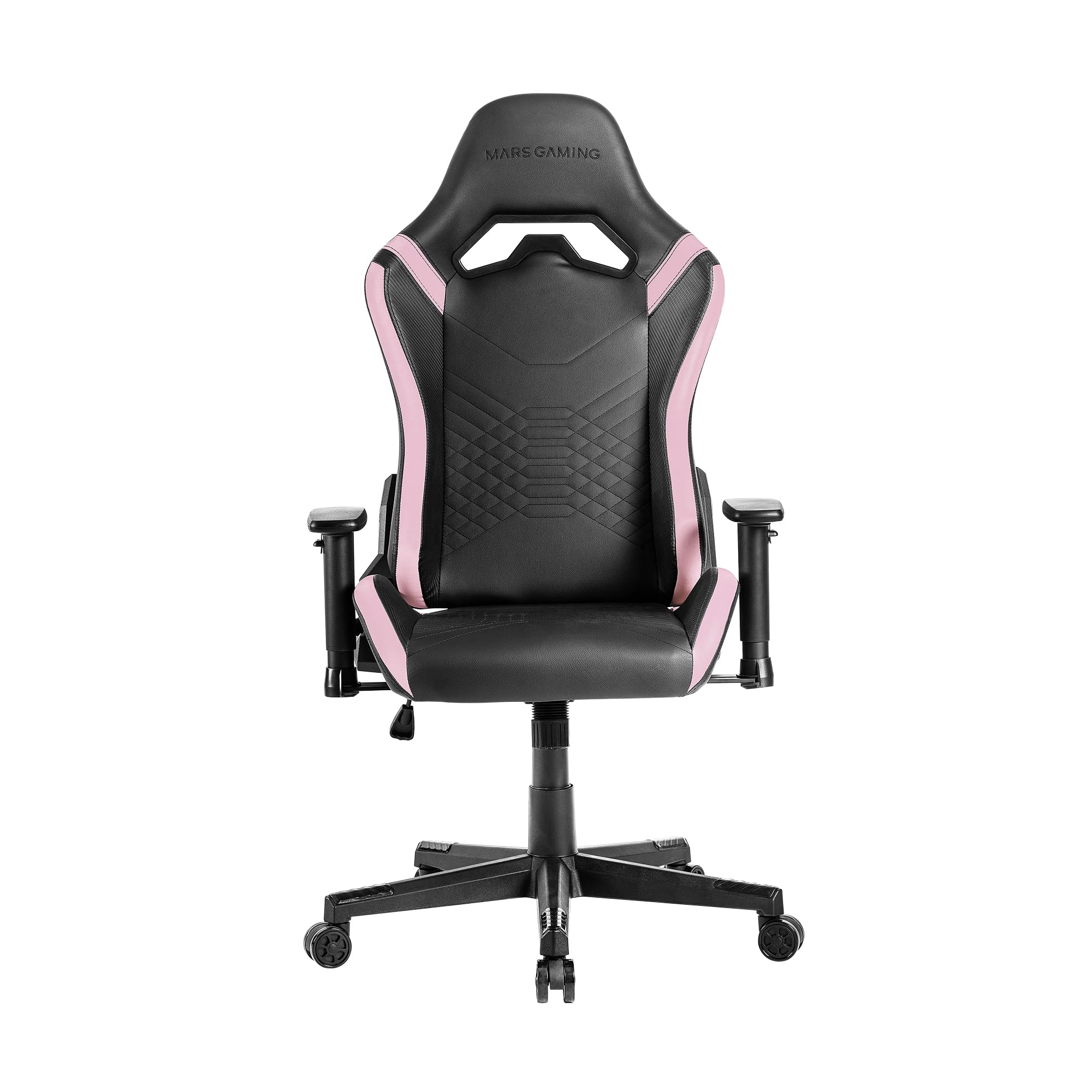 Mars Gaming MGC-ERGOB, cadeira de jogos ergonómica, assento e encosto de malha respirável, encosto de cabeça regulável, altura ajustável entre 110,5 e 120,5 cm, sistema de equilíbrio de 3° a 18°