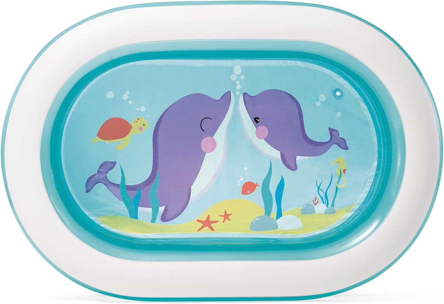 Intex 57482NP Piscina insuflável My Sea Friends 163 x 107 x 46 cm, 230 litros, cor/modelo sortido