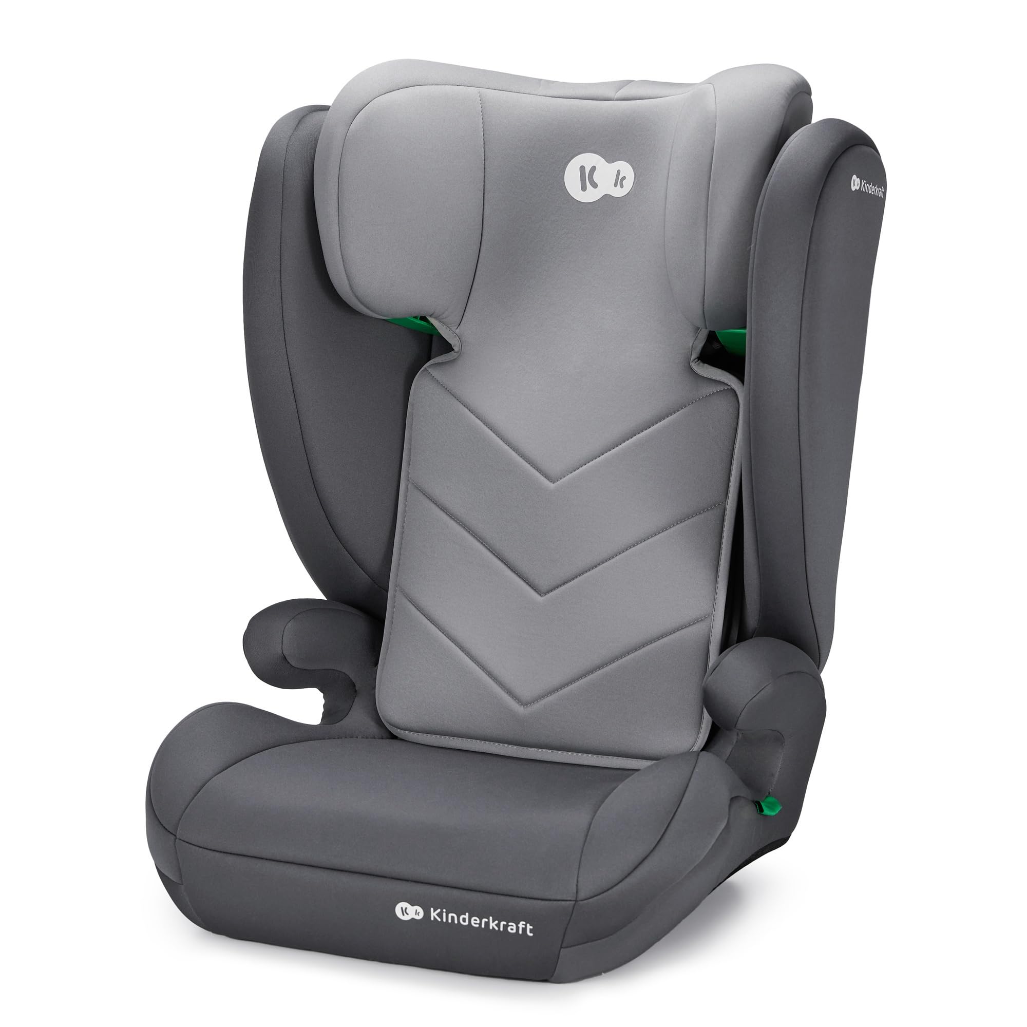 Kinderkraft I-SPARK Cadeira de carro, i-Size, para bebé, grupo 2/3 100-150 cm, de 3,5 a 12 anos, de 15 a 36 kg, leve (4,5 kg), cinto de segurança de 3 pontos, proteção lateral, rosa