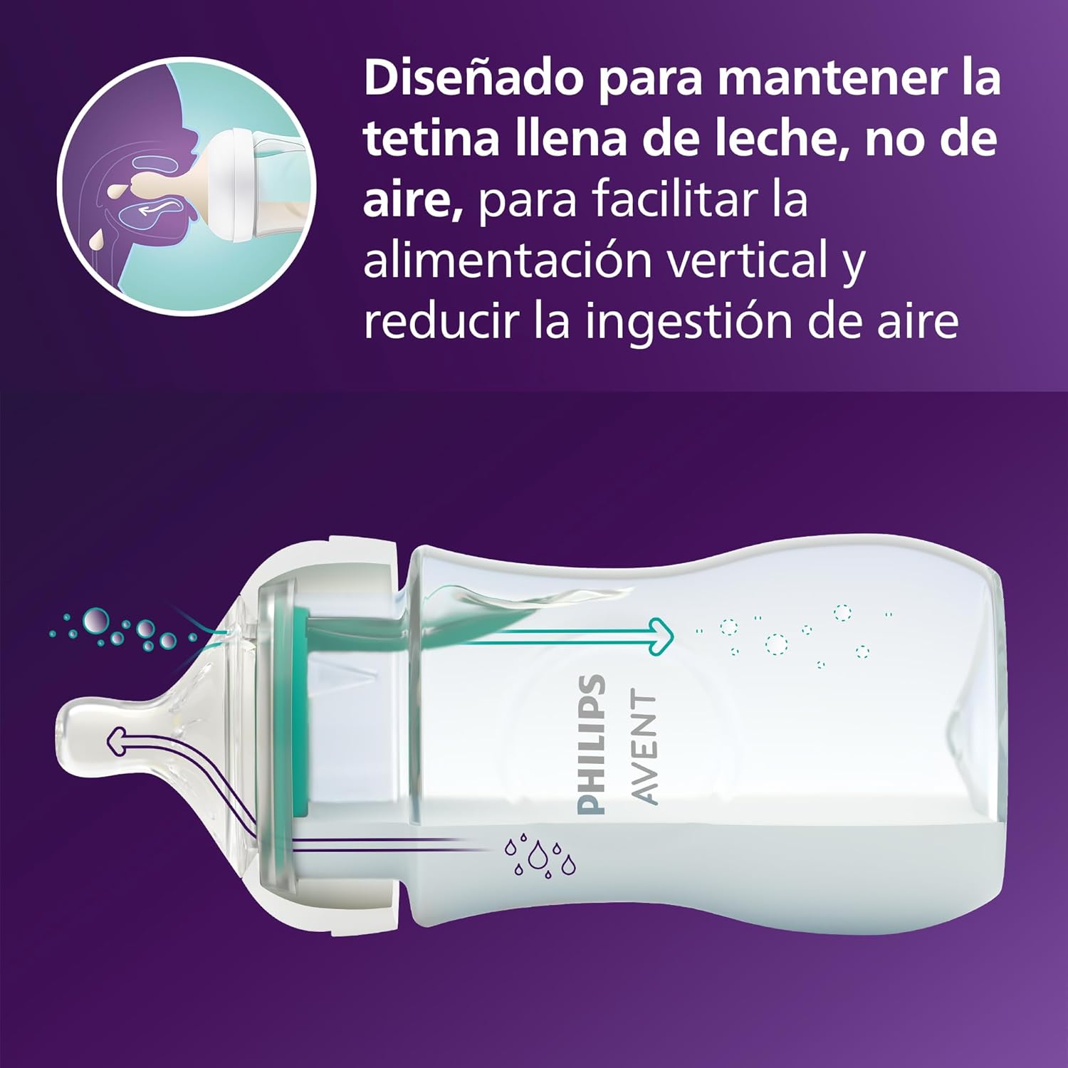 Philips Avent Set de presente para recém-nascidos: 4 biberões com sistema AirFree, chupeta ultra macia e escova, 0-12 meses (modelo SCD657/11)