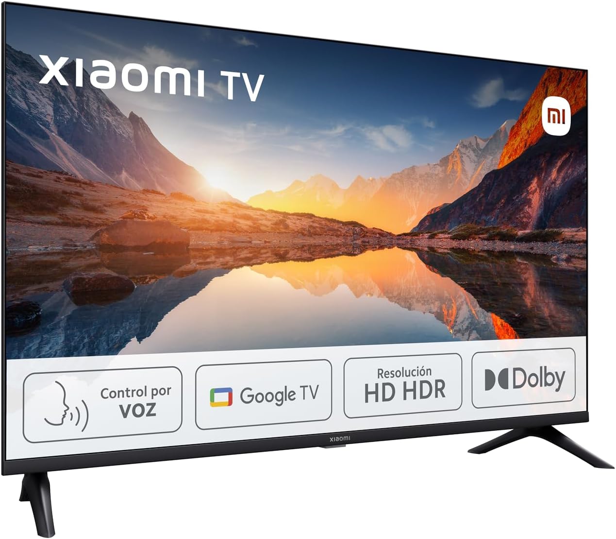 Xiaomi TV A 2025 32" Smart TV HD HDR, Google TV, controlo de voz, Dolby, preto