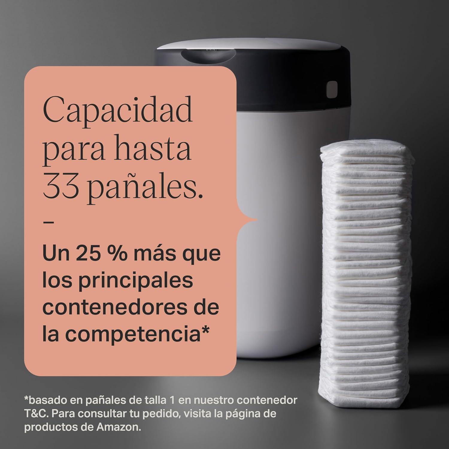 Tommee Tippee Recipiente para fraldas Twist & Click, pack exclusivo com x 2 peças de reposição incluídas, proteção garantida contra maus odores e germes, grande capacidade