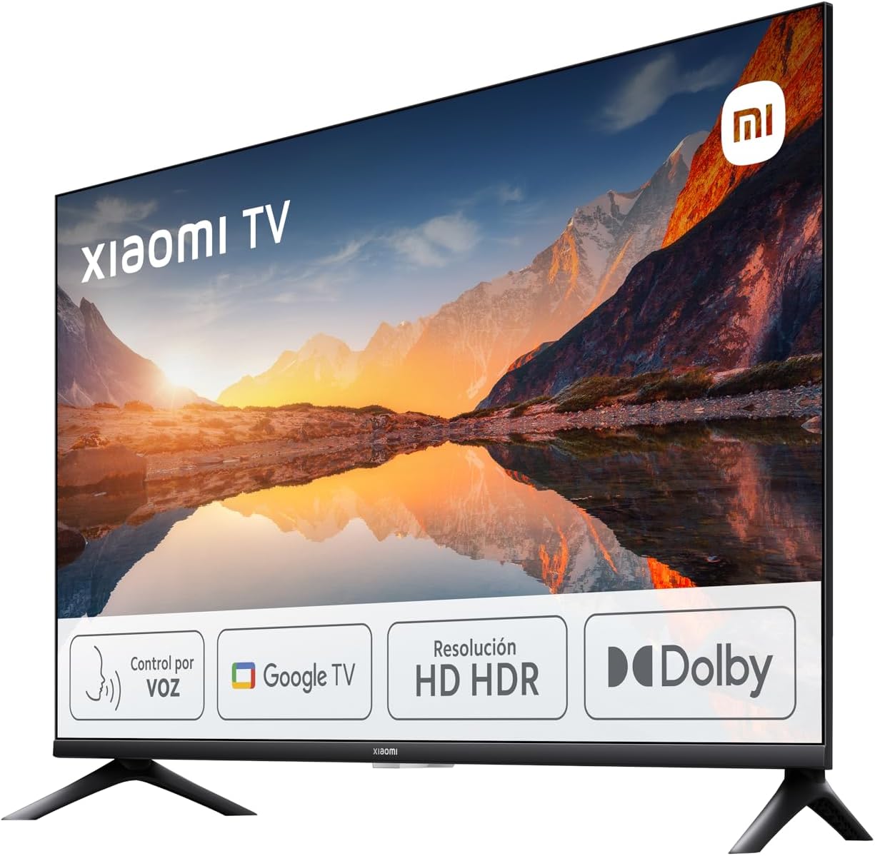 Xiaomi TV A 2025 32" Smart TV HD HDR, Google TV, controlo de voz, Dolby, preto