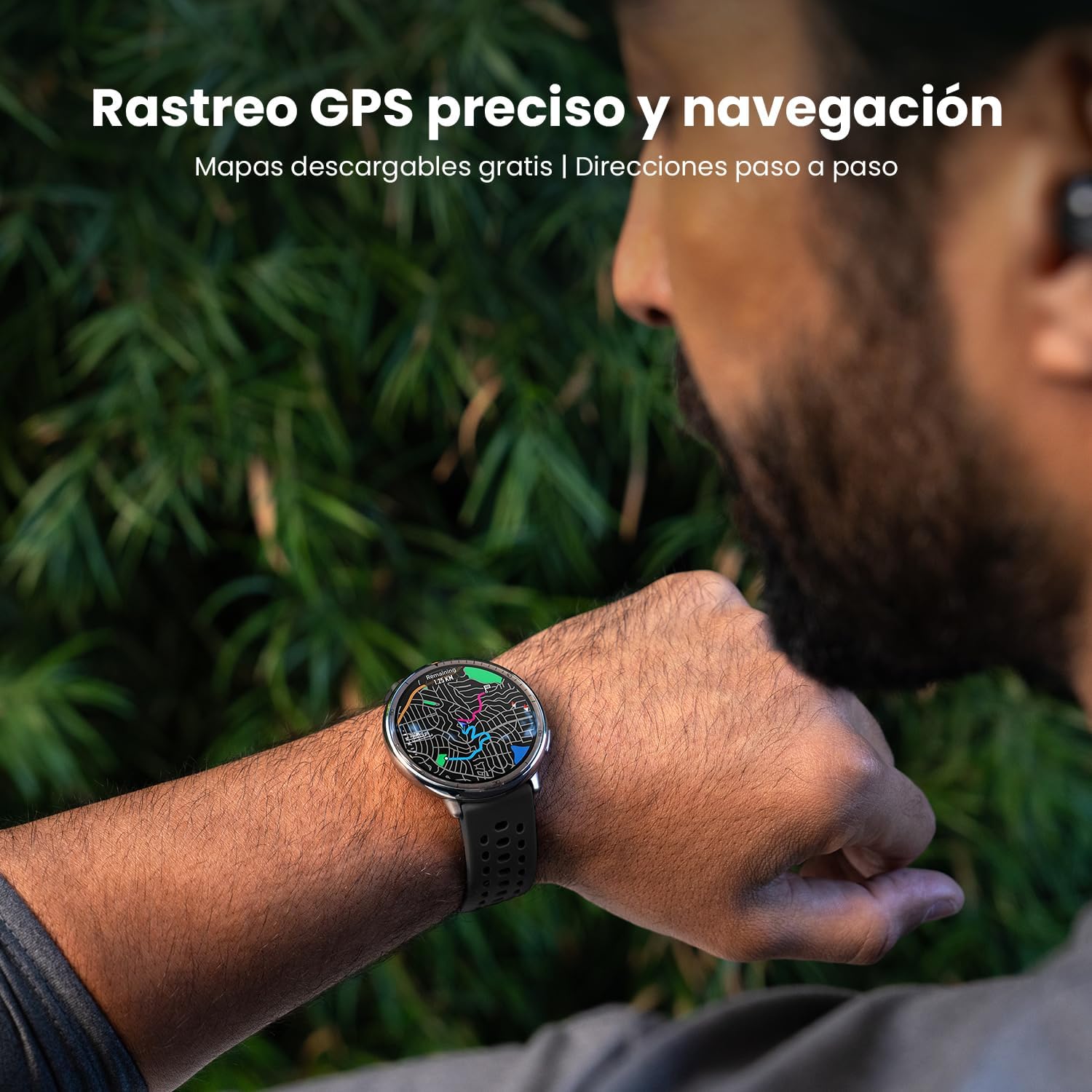 AMAZFIT Active 2 Smart Watch 44mm, AI, Control por Voz, GPS & Mapas sin Coste, Batería de 10 Días, 160+ Modos Deportivos, Resistente al Agua 5 ATM, Compatible con Android & iPhone, Negro