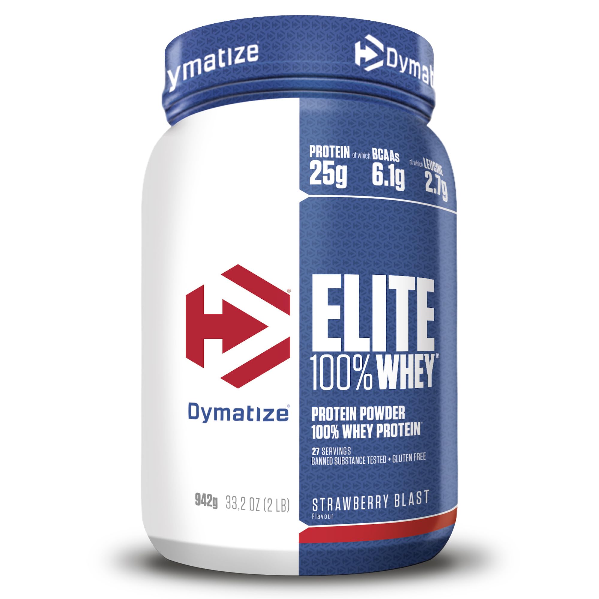 Dymatize Elite 100 % Whey Gourmet baunilha 932 g - Pulverizador de almofada adequada e baixo açúcar proteção de soro e BCAA