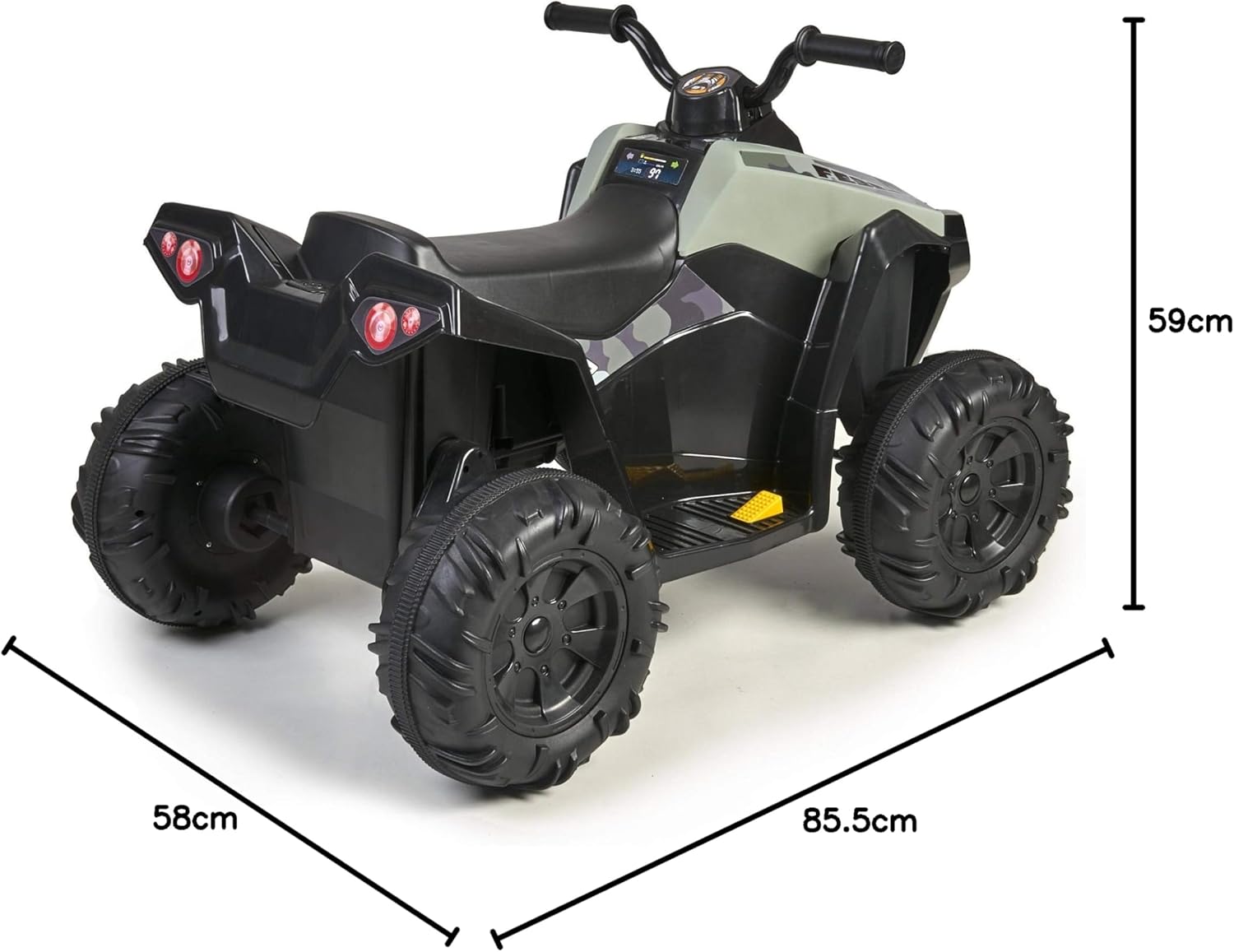 FEBER- Quad Boxer, Vehículo eléctrico a batería, 12 V, Verde (Famosa 800012541), Versión previa