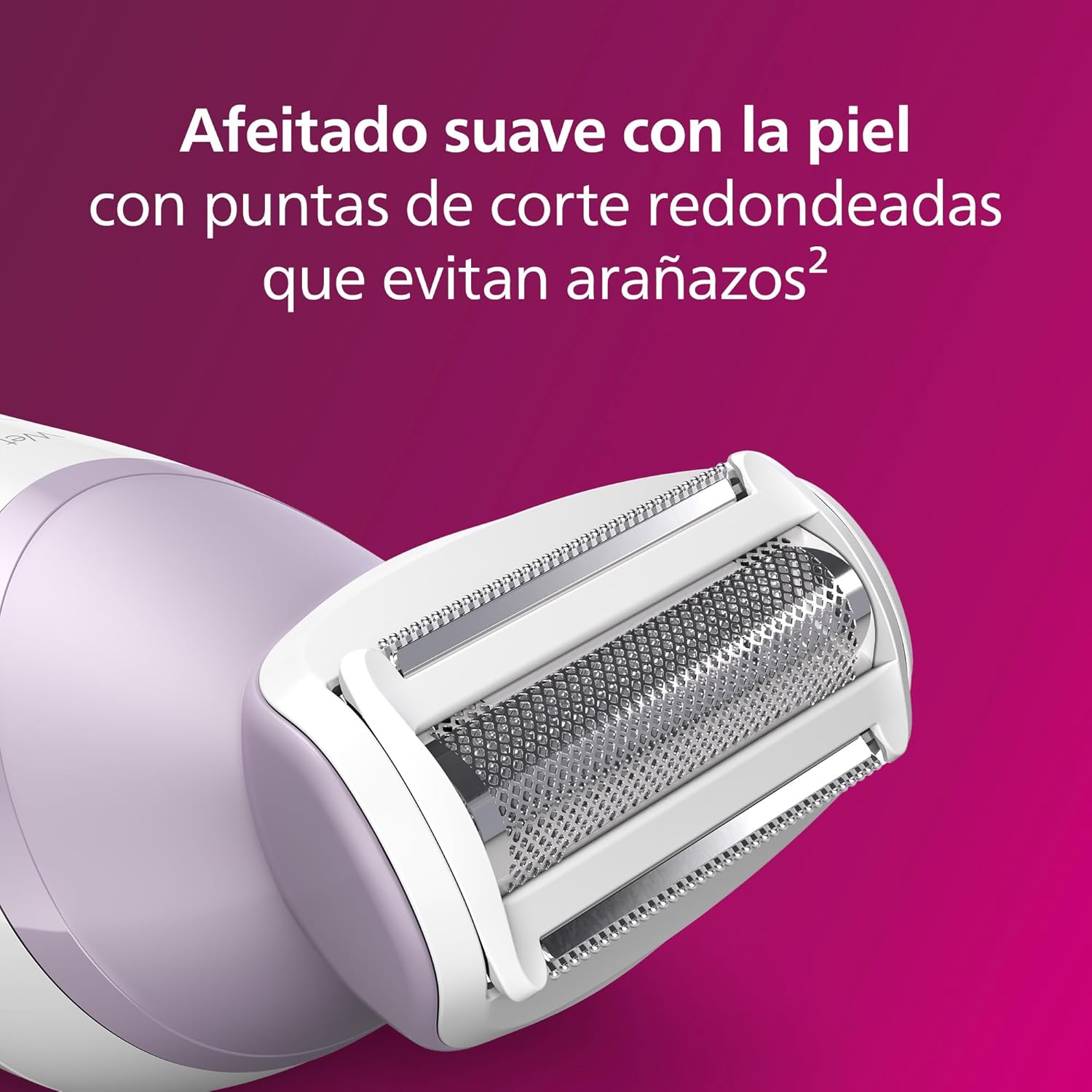 Philips Máquina de barbear feminina série 6000, 4 acessórios, inclui luva esfoliante, guia de pente e escova de limpeza, BRP136/00, branco