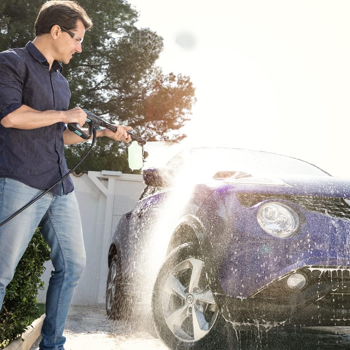 Cecotec HydroBoost 1400 Essential, de alta pressão. 1400 W, casa, jardim ou carro, fluxo de 408 l/h, pressão de 105 bares, bomba de alumínio, rádio de ação 9 m