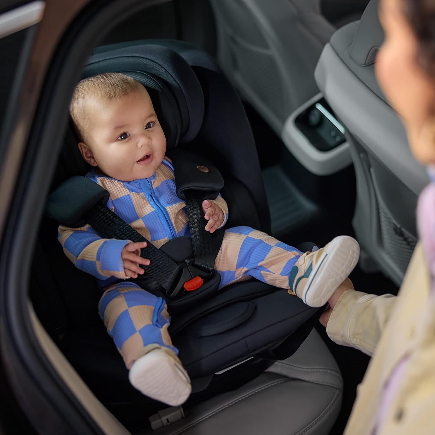 Bebeconfort RevolveFix Plus 360 i-Size, Cadeira de carro 360, 0-12 anos, 40-150 cm, cadeira de carro ISOFIX, suporte para perna, rotação de 360, 8 posições de relinação, 12 posições repos-cabeça, full