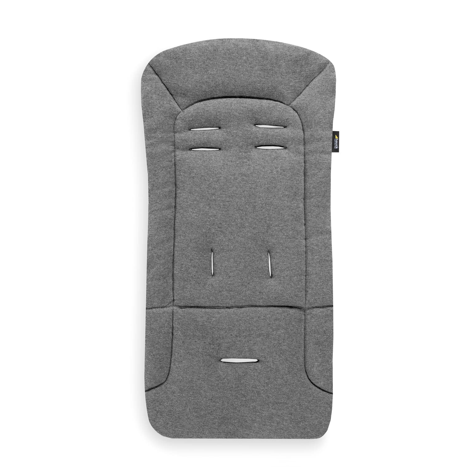 hauck Colchoneta para Silla de Paseo Universal - Funda Carrito Bebe y Remolques de Bicicleta para Niños, Algodón, Transpirable, Suave, Fácil de Fijar, Verano e Invierno - Gris Oscuro
