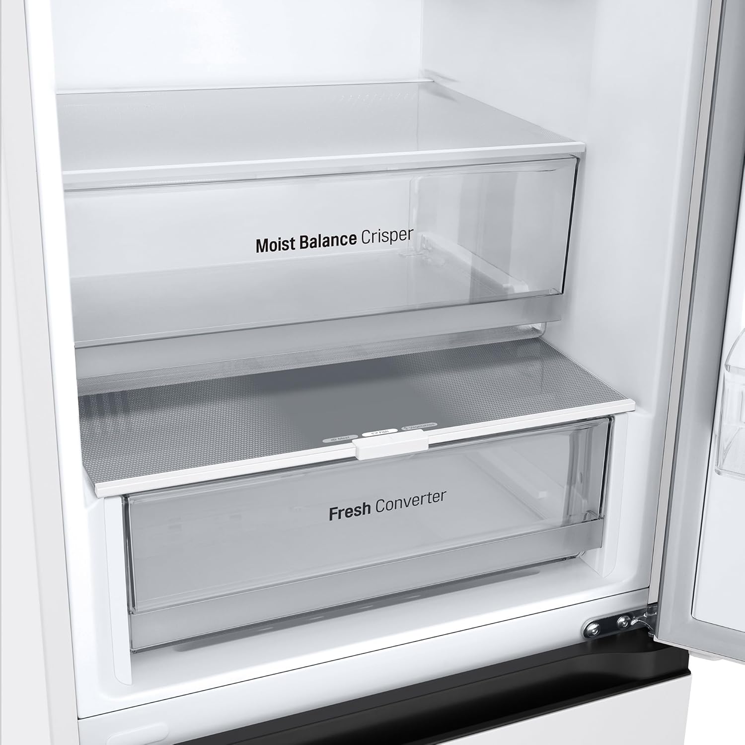 LG GBV3100DSW - Friforífico Combi Door Cooling+, 1.86m, Total No Frost, Clasificación D, Capacidad de 374l, Serie 300, Blanco