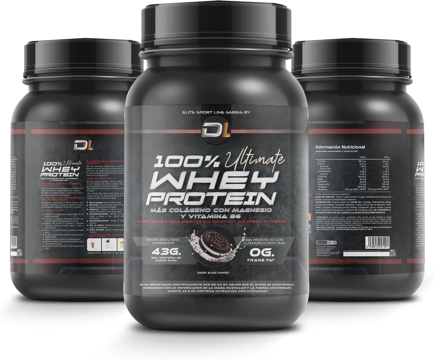 Whey Protein Proteína em pó com colagénio, magnésio e aminoácidos, aumenta a massa muscular, apoia o desenvolvimento e a recuperação muscular, proteção fácil de digerir, 1 kg biscoito