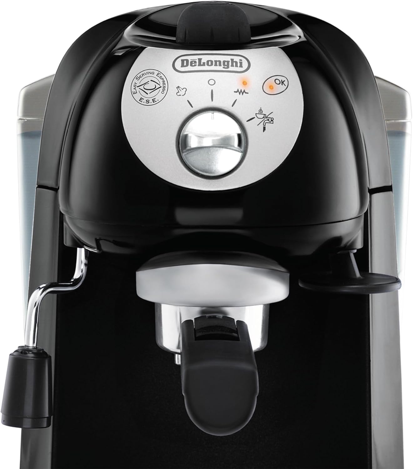 De'longhi EC201.CD.B Máquina de café tradicional de bomba (15 bar de pressão, 2 chávenas, café moído ou filtros de dose única) preto