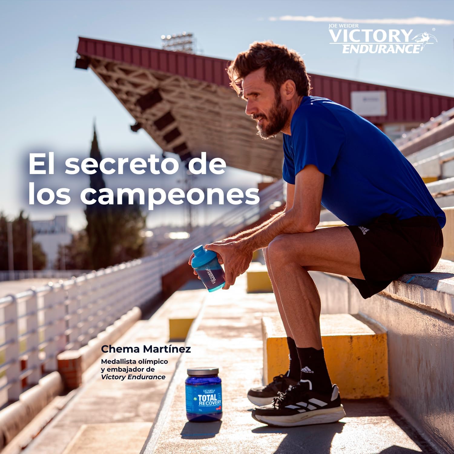 Victory Endurance Total Recovery (1250 g) sabor melancia, preparado para beber pós-treino de hidratos e proteínas, com BCAA 2:1:1, 12 vitaminas e 9 minerais, recuperação rápida