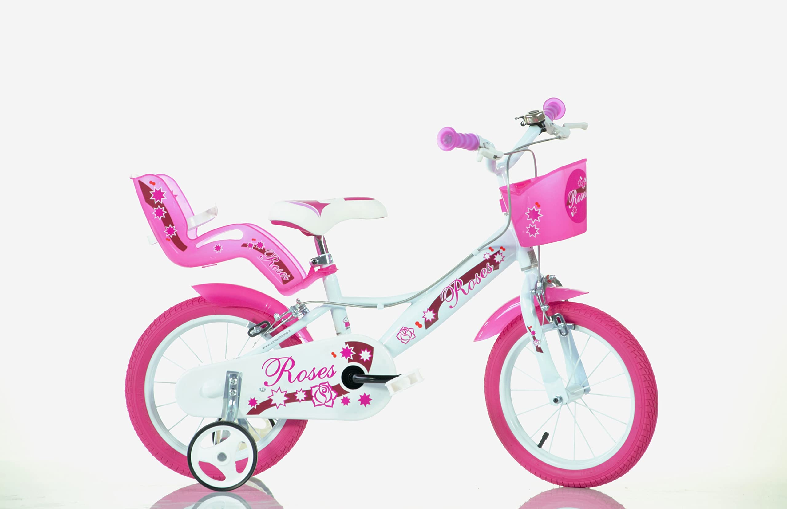 SCH Bicicleta rosas infantis, menina