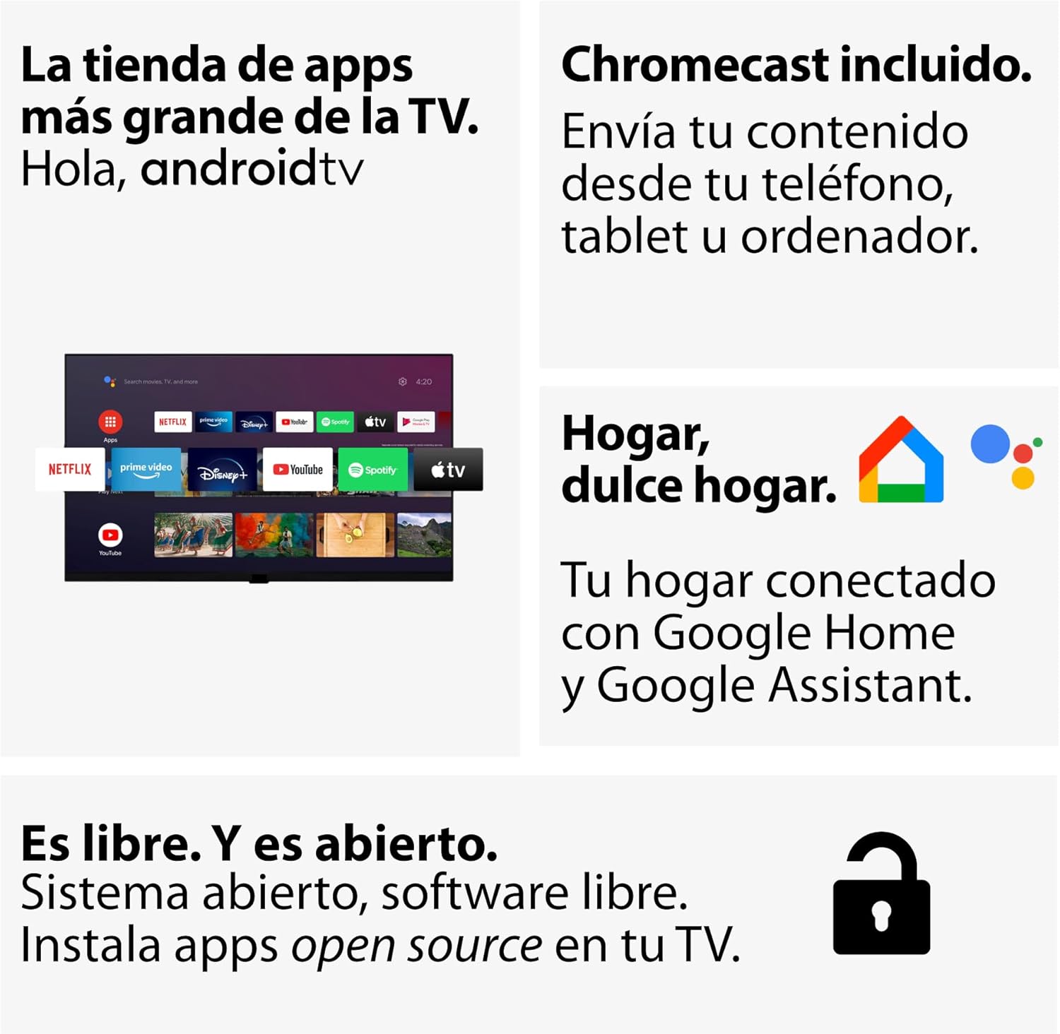 Haier Direct LED Full HD H32K702FG - 32", Smart-TV, HDR, Dolby Audio, Android 11, Smart-TV, Google Assistant, Bluetooth 5.1, DBX TV, HDMI 2.1 x 3, sem molduras
