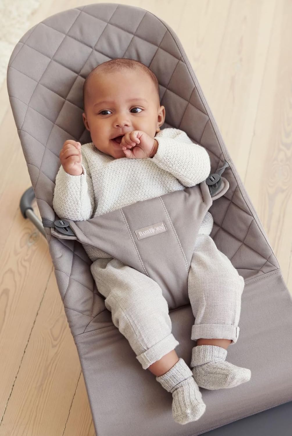 BabyBjörn Hamaca Bliss, Tejido, Acolchado clásico, Arena