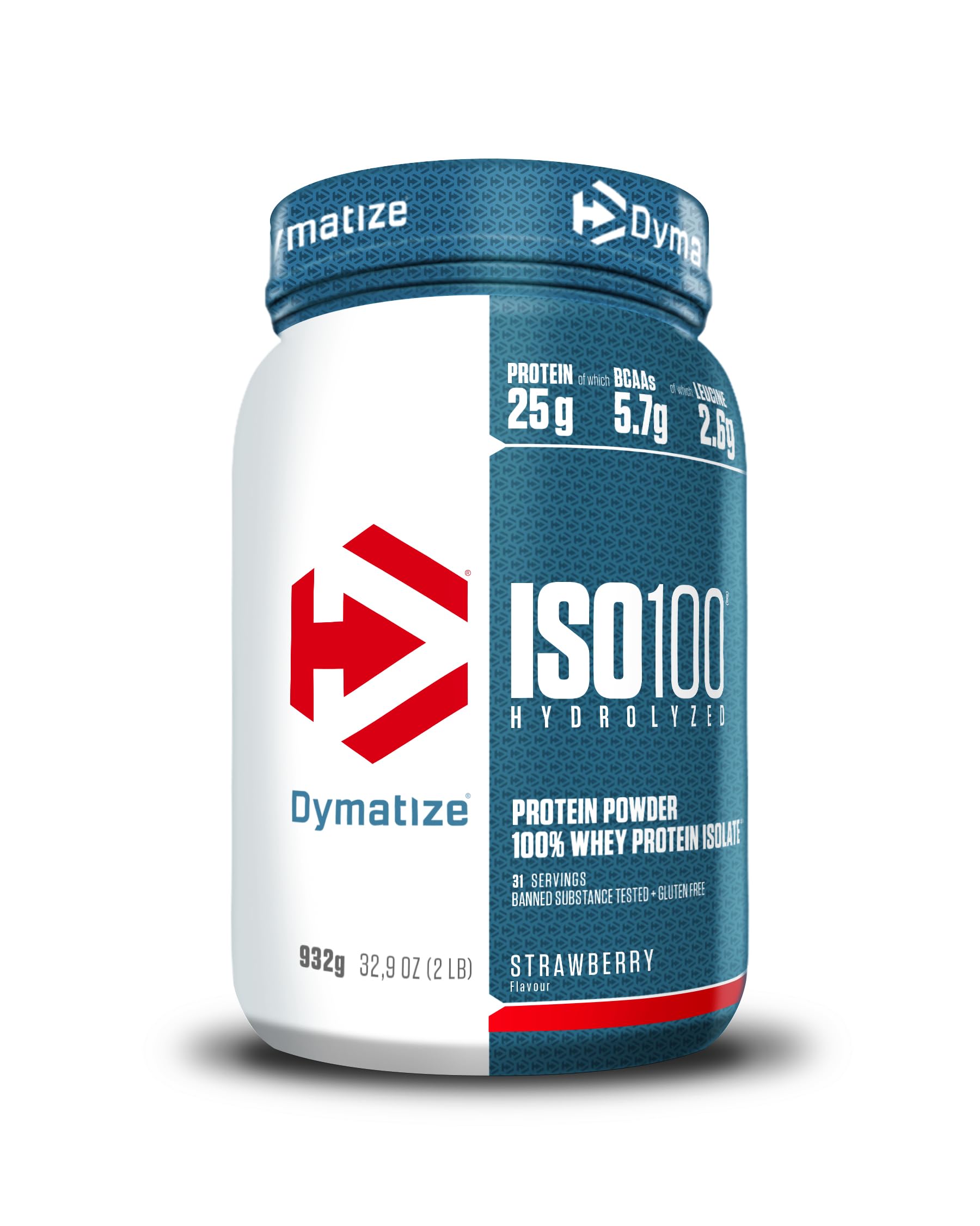Dymatize ISO 100 Hydrolyzed Gourmet Vanilla 2264 g - Hidrolizado de proteção de soro Whey isolado em pó