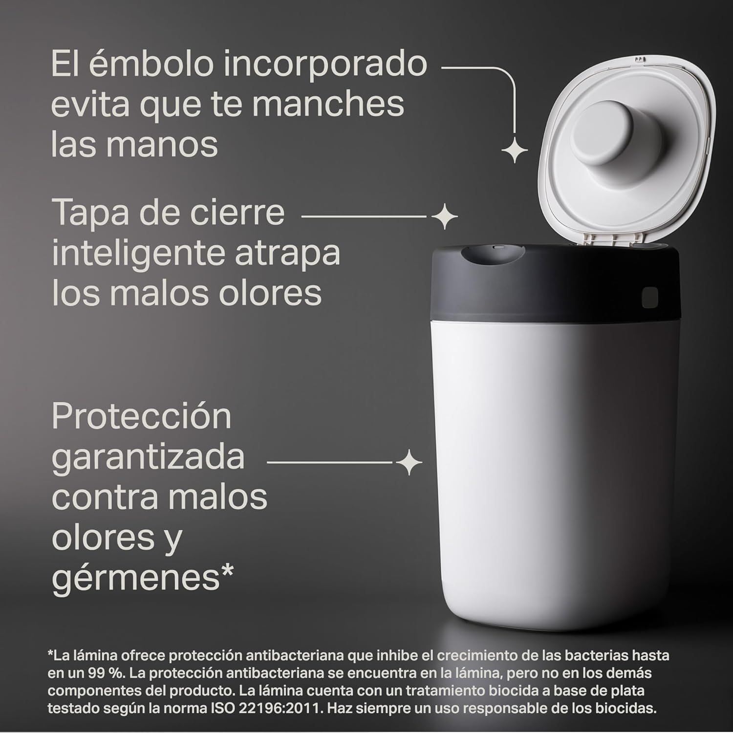 Tommee Tippee Recipiente para fraldas Twist & Click, pack exclusivo com x 2 peças de reposição incluídas, proteção garantida contra maus odores e germes, grande capacidade