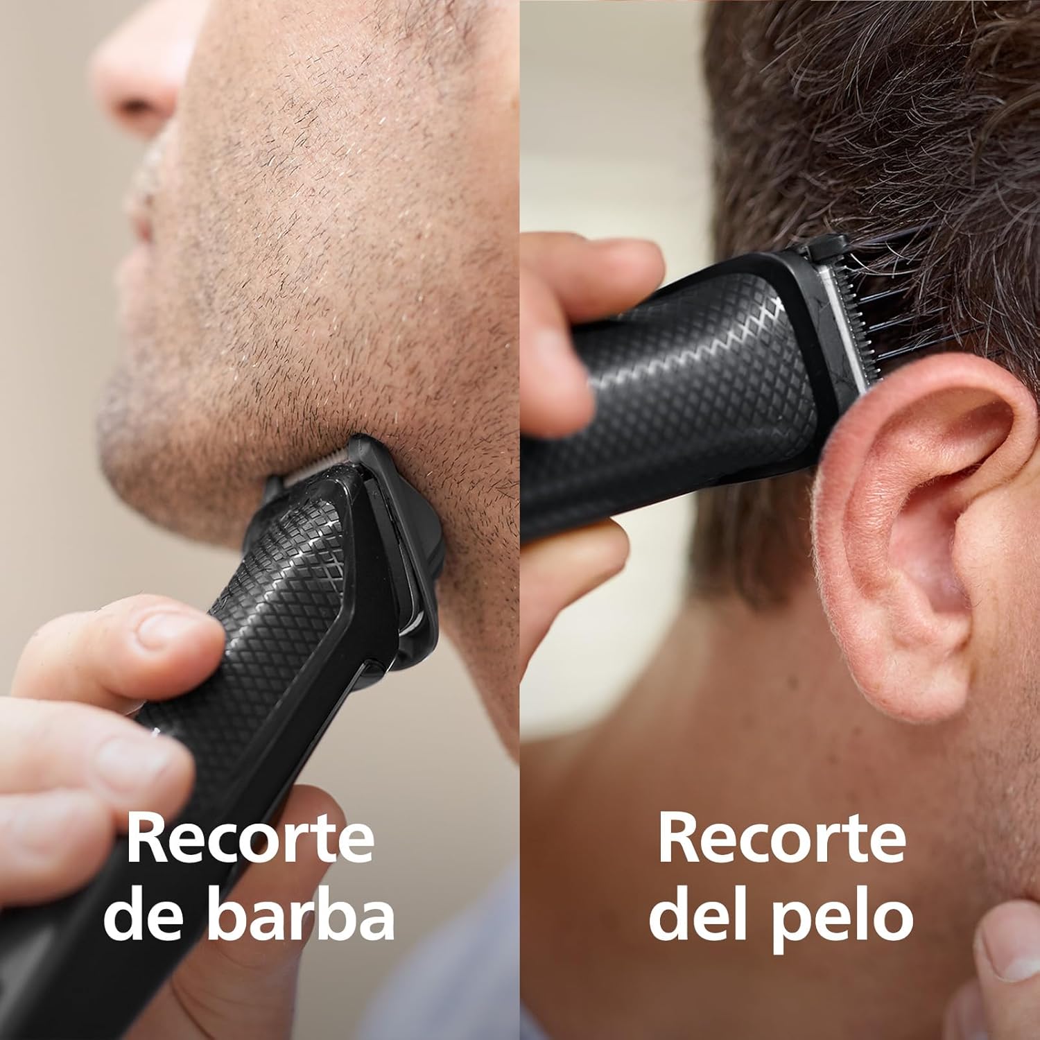 Serie 3000 de Philips, recortador todo en uno Multigroom, 7 en 1, una sola herramienta, moldeado sencillo para rostro y pelo, 11 posiciones de longitud (0,5-16 mm), modelo MG3730/15