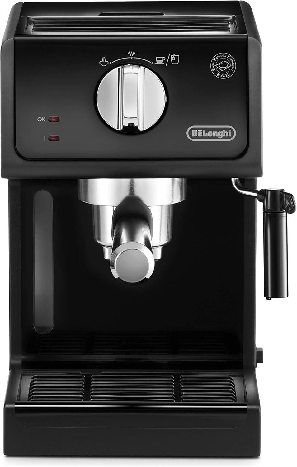 De'Longhi Cafetera Espresso DELONGHI Modelo ECP31.21 Bomba, 1100 W, 1.1 litros, 0 Decibeles, Madera, Negro