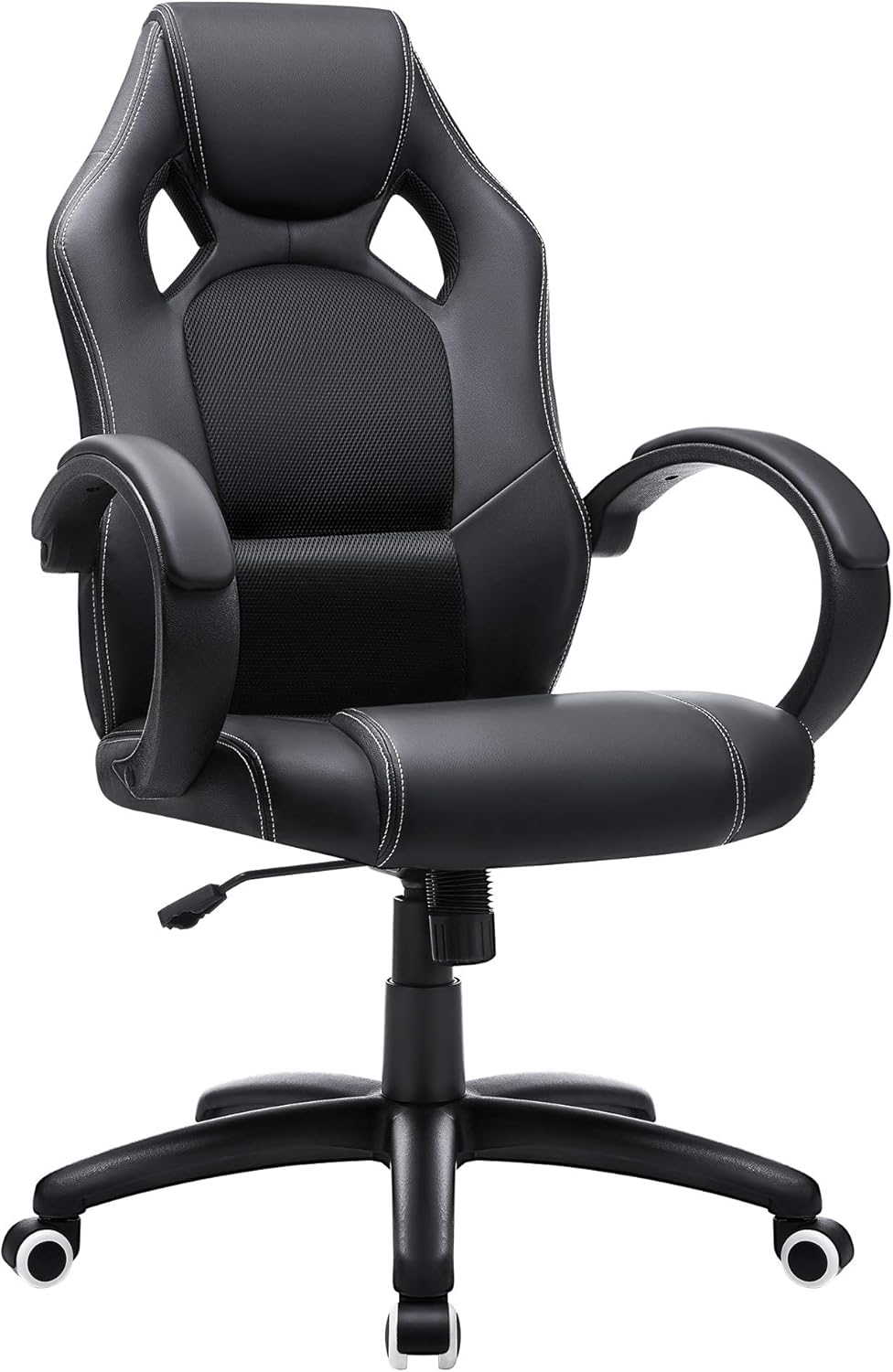 SONGMICS Racing, Cadeira de escritório com rodas, ergonómica, regulável