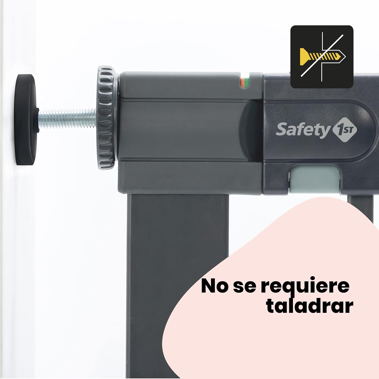 Safety 1st Easy Close Metal Barreira de segurança branca metálica para portas e escadas, porta de segurança de 80 cm até 136 cm com extensões, adequado para bebés, crianças e cães