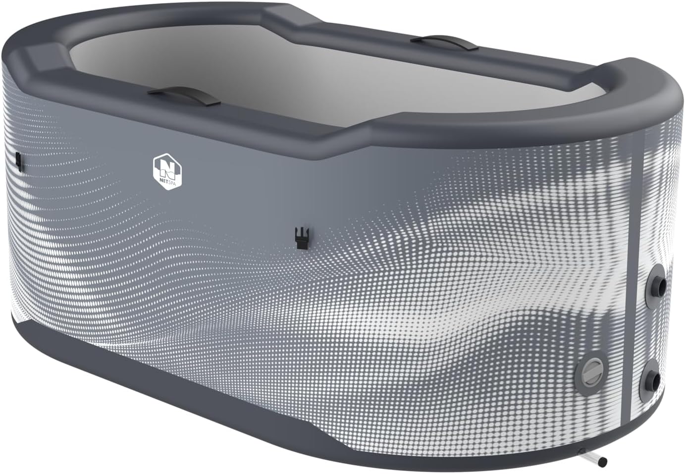N NETSPA – SP-JRV300 – Cuenca ICEBATH NETSPA JÄRVI Dropstich: Terapia fría Nueva generación – 170 x 92 x 67 cm – 1 Persona – 300 L