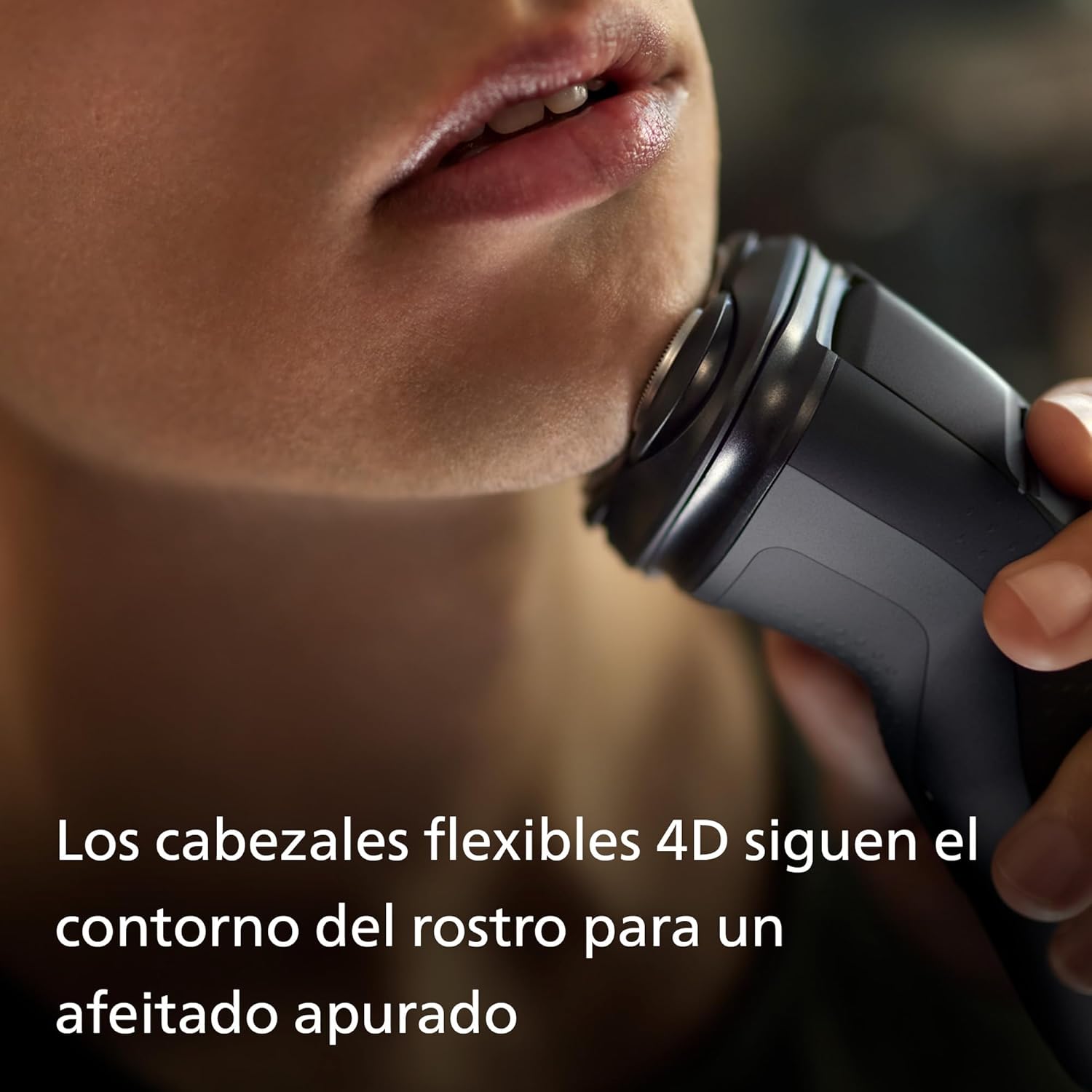 Philips Série X3000 Máquina de barbear elétrica para homem, máquina de barbear com cortinadores, 27 lâminas, cuidado da pele, 40 min de uso, seco e húmido, recarregável, X3001/00, preto