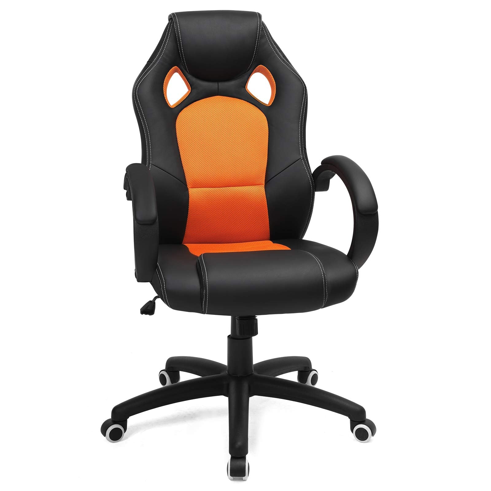 SONGMICS Racing, Cadeira de escritório com rodas, ergonómica, regulável