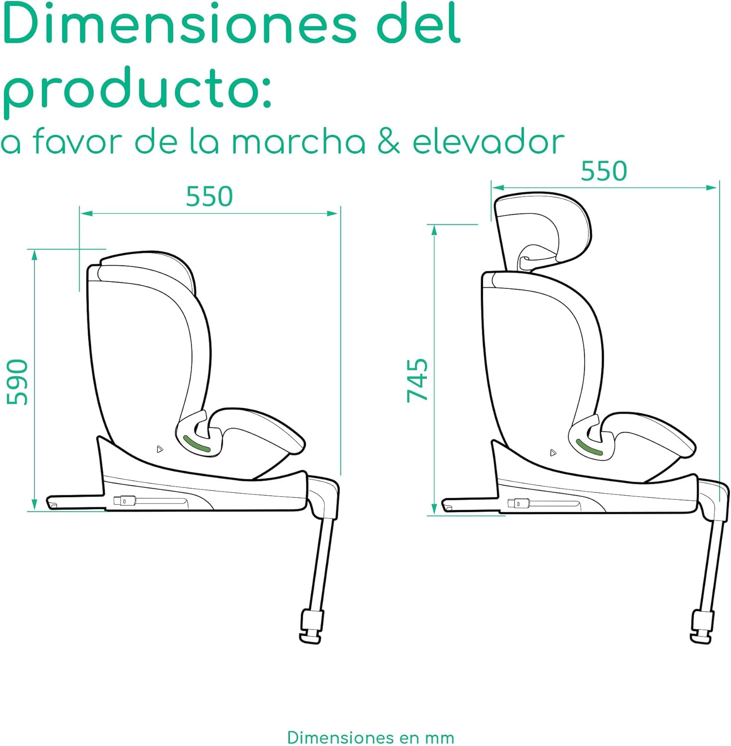 Bebeconfort RevolveFix Plus 360 i-Size, Cadeira de carro 360, 0-12 anos, 40-150 cm, cadeira de carro ISOFIX, suporte para perna, rotação de 360, 8 posições de relinação, 12 posições repos-cabeça, full