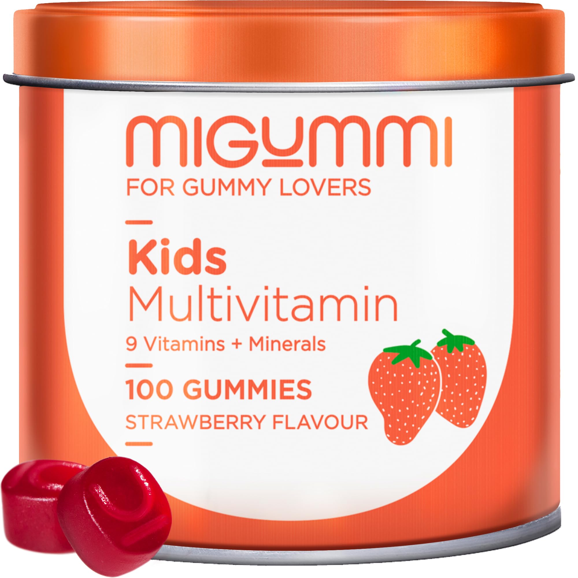 Gominolas probióticas para crianças, 100 Gummies, sabor natural cereja, probióticos, vitamina C, B3, B5 e B6, Flora intestinal, e inchaço, vitaminas para crianças, veganas, sem glúten