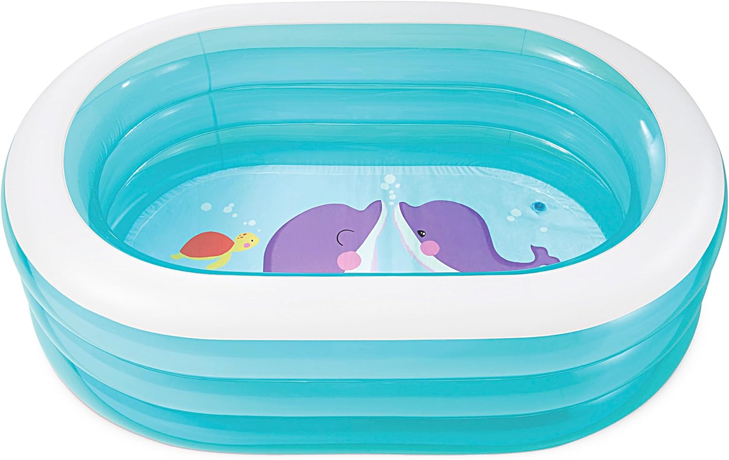 Intex 57482NP Piscina insuflável My Sea Friends 163 x 107 x 46 cm, 230 litros, cor/modelo sortido