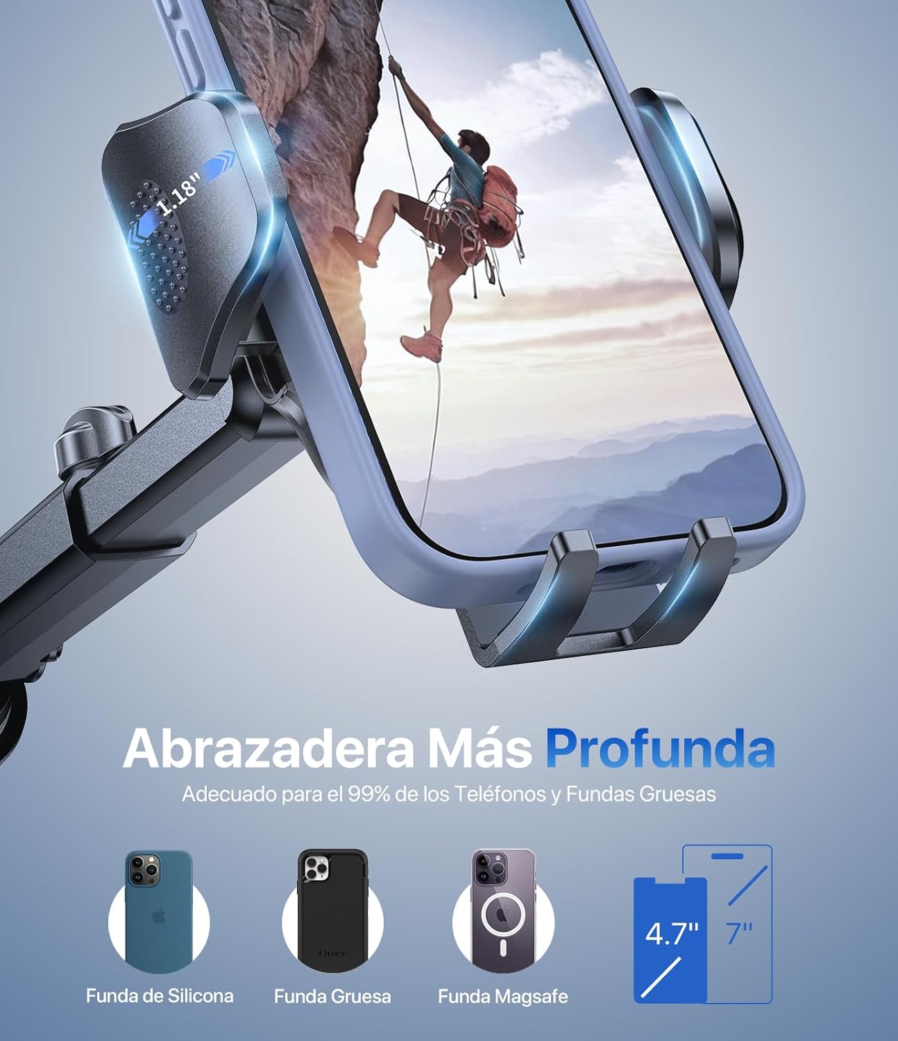 Miracase Suporte móvel carro [2025 ventosa poderosa] suporte de telemóvel carro em espirro, rotação de 360° ventosa móvel compatibilidade com iPhone e telefone de 4-7,2"