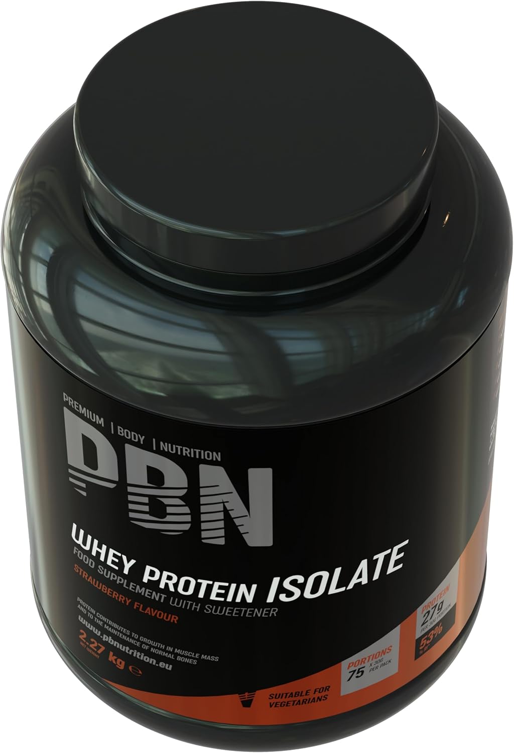 Premium Body Nutrition Whey Isolato Isolado de proteína de soro de leite em pó, 33 porções
