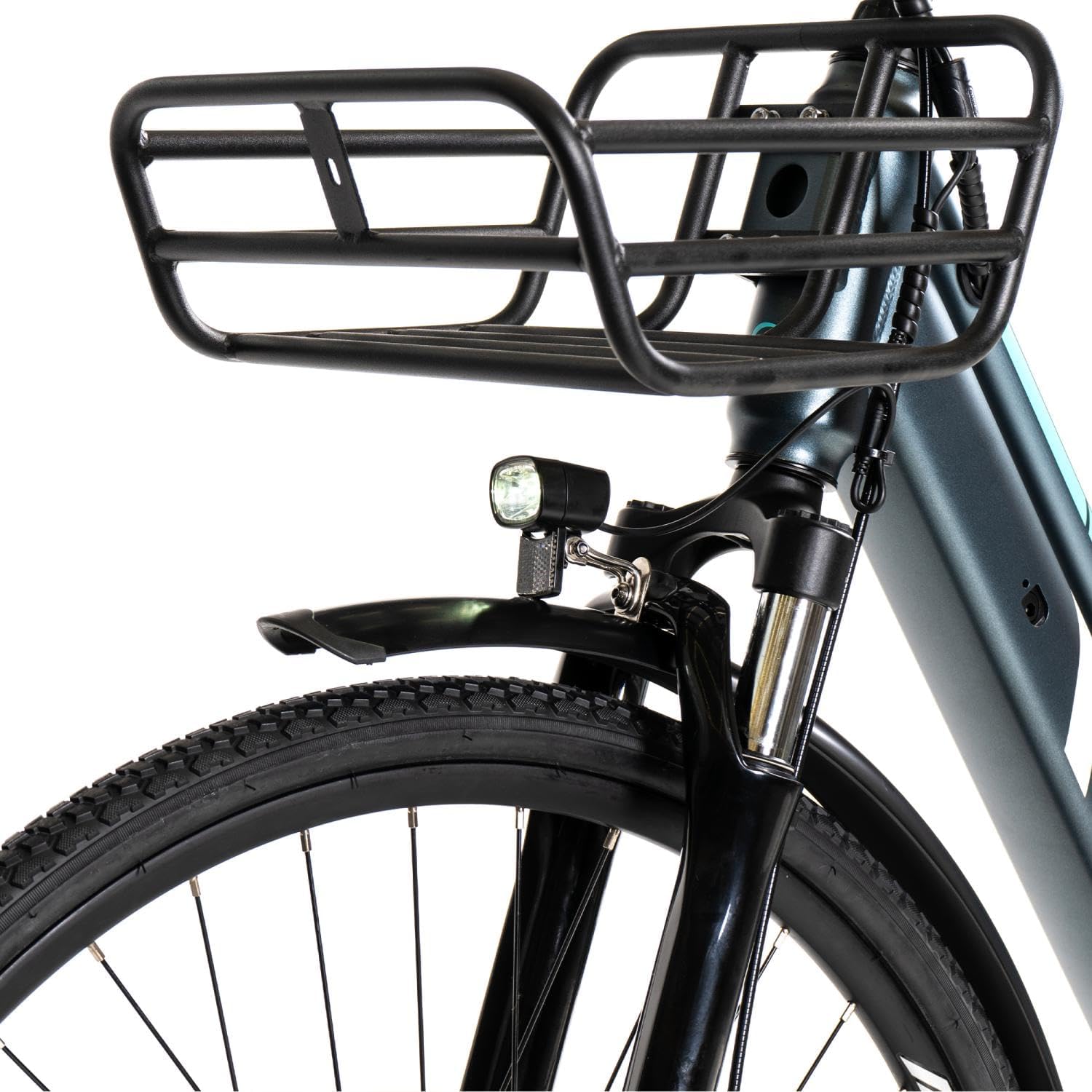 SMARTGYRO eBike Sunset Titanium Bicicleta elétrica urbana, travões de disco, 6 velocidades Shimano, rodas de 27,5 polegadas, bateria de lítio 36 V de 10 Ah, motor sem fios de 250 W, autonomia até 60
