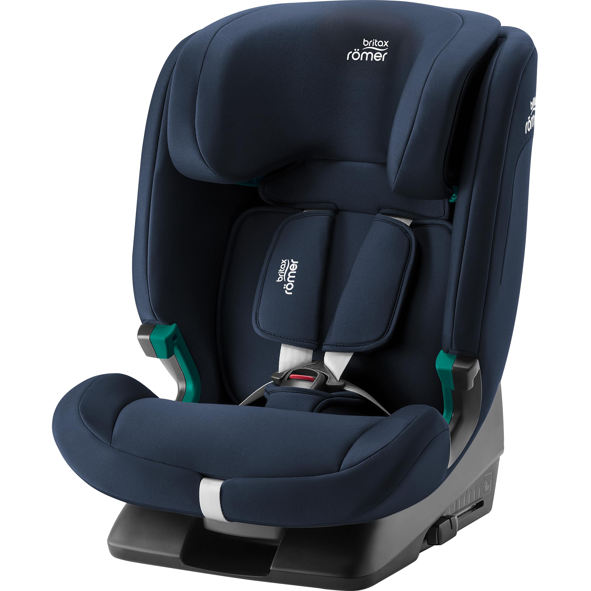 BRITAX RÖMER Silla Coche EVOLVAFIX, con ISOFIX, niños de 76-150 cm (i-Size), 15 meses a 12 años, Space Black