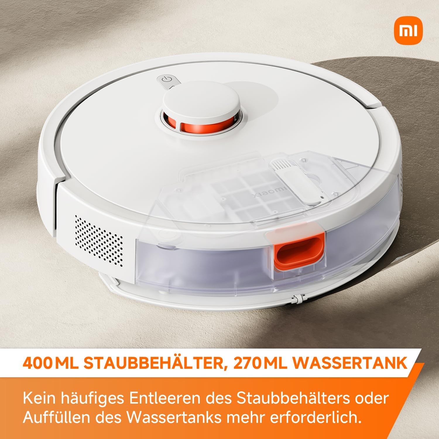 Xiaomi Robot Vacuum S20 - Robot aspirador e limpa-chão com sistema inteligente de navegação a laser (LDS), sucção de 5000 Pa, caminhos de limpeza em ziguezague, branco (versão ES)